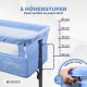 Beistellbett | Höhenverstellbar | Seitliche Öffnung | Bis zu 15 kg | Tragetasche | Einfache Montage | Moon | Mobiclinic - Foto 5