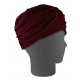 Granat-Turban | Universalgröße | Lilienmuster - Foto 1