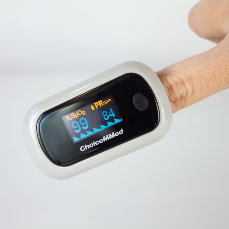 Oxymètre de pouls LCD du bout des doigts et moniteur de fréquence cardiaque  - My Equipment My Home