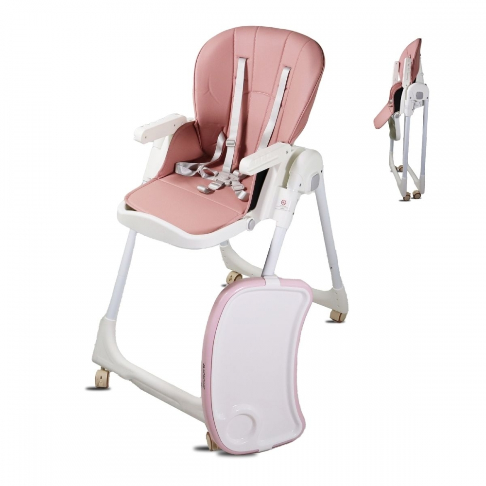 Chaise haute bébé réglable et inclinable avec plateau amovible