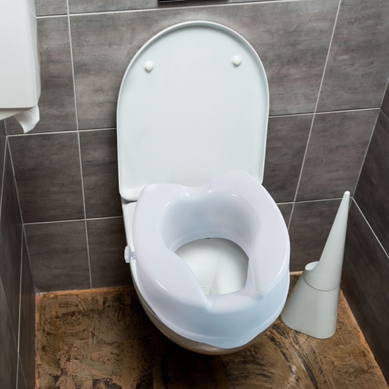 Réducteur WC et Réhausseur WC Mobiclinic Sans couvercle 14 cm Fixation  Laterale