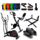 Home Gym Fitness Pack | Tubes élastiques | Pédalier | Barres de traction | Vélo d'exercice | Entraîneur elliptique | Mobiclinic - Foto 1