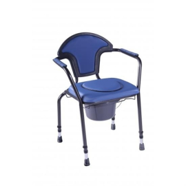 Chaise de chambre avec toilettes | Accoudoirs | Réglable en hauteur | Agronda