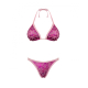 Pack Bikini | Soutien-gorge et culotte | Fait main | Magenta et rose clair| Taille XS | Boa | Quelton - Foto 1