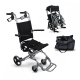 Fauteuil roulant de transit | Pliable | Aluminium | Petites roues | Freins sur poignées | Noir | Neptuno | Mobiclinic - Foto 1