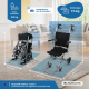 Fauteuil roulant de transit | Pliable | Aluminium | Petites roues | Freins sur poignées | Noir | Neptuno | Mobiclinic - Foto 1