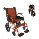 Fauteuil roulant léger | Pliable | Repose-pieds et dossier | Accoudoirs rembourrés | Aluminium | Orange | Pirámide | Mobiclinic - Foto 1