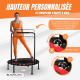 Trampoline de fitness rond |Pliable |Max 150kg |Accoudoir réglable |Amovible | 101x101x118cm |Kangumobi |Mobiclinic - Foto 3