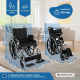 Fauteuil roulant pliant | Accoudoirs pliants | Grandes roues | Orthopédique | Premium | Giralda | Mobiclinic - Foto 1