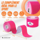 Pack de 2 Kinesiotape | Rose et Bleu | Bandage Neuromusculaire | 5mx5cm | Mobitape | Mobiclinic - Foto 2