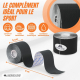 Pack de 2 Kinesiotape | Noir et beige | Bandage Neuromusculaire | 5mx5cm | Mobitape | Mobiclinic - Foto 2