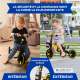 Tricycle 5 en 1 | Évolutif | Guidon siège réglable |Max 25kg | Léger | 1 an et demi-5 ans | Jaune | Chase|Mobiclinic - Foto 4