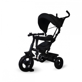 Tricycle 3 en 1| Evolutif| Réglable| Max 25 kg|18 mois à 5 ans| Léger| LULU Black|Mobiclinic