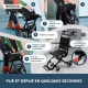 Fauteuil roulant de transit | Pliable | Aluminium | Petites roues | Freins sur les poignées | Noir | Saturno | Mobiclinic - Foto 4