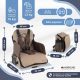 Chaise haute de voyage avec rangement| Pour bébé | Pliable | Avec poche et poignée | Jusqu'à 15 kg | Beige | Monkey | Mobiclinic - Foto 1