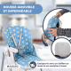 Chaise haute à roulettes | Évolutive | Hauteur réglable | Pliable | Plateau amovible| Avec harnais | Canard | Simba |Mobiclinic - Foto 6