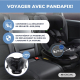 Siège auto pour enfant | Pivotant 360º | Inclinable | 40-150cm | 0-12ans | Top Tether | Réglable | Noir | Pandafix | Mobiclinic - Foto 3