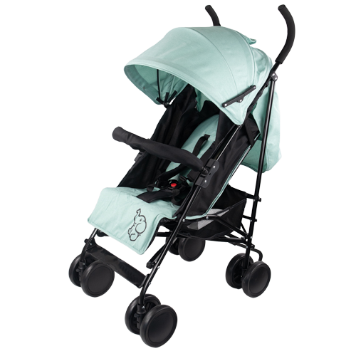 Poussette pliante pour bébés, Dossier inclinable, Roues amovibles, Max.  15 kg, Panier XL, Elefant