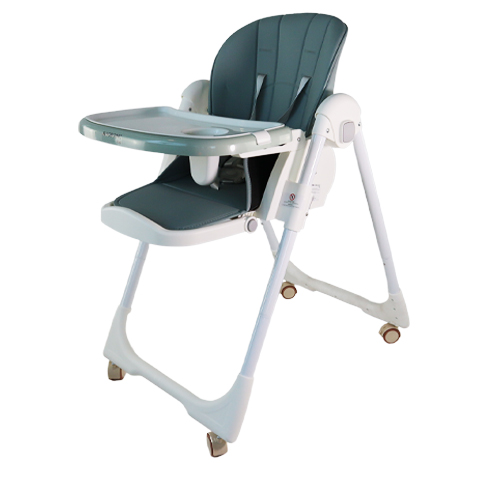 Chaise haute réglable pour enfants en Furntirue avec plateau roues
