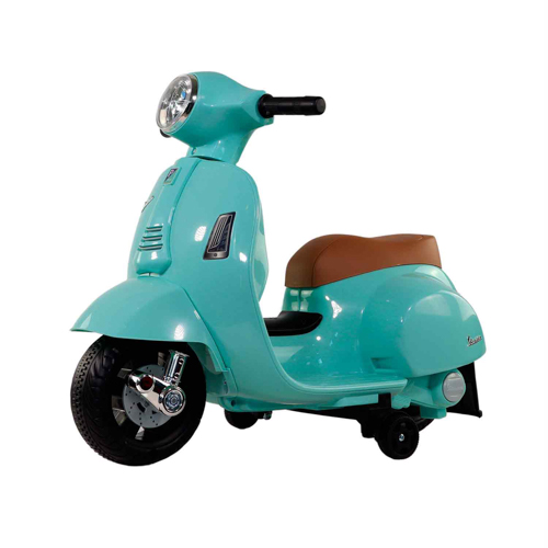 Moto électrique pour enfants, Vespa Piaggio, Anti-renversement, Moteur  30W, 2,5 km/h, Effet musical, Rome