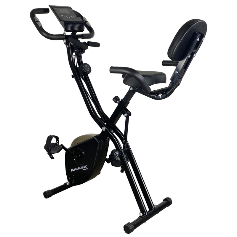 Bicicleta estática - Bicicleta estática con perilla de control inteligente  de un solo toque y cojín de asiento altamente elástico, 32 niveles de
