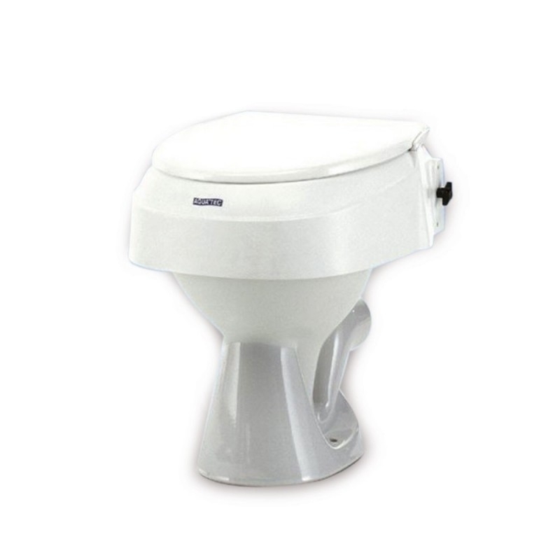 Invacare Rialzo per WC con Coperchio Aquatec 90 - Rialzo WC per Disabili e  Anziani - Rialzo Water Resistente e Comodo