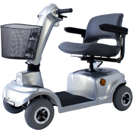 Scooter elettrico per disabili e anziani | Auton. 45 km | Sedile girevole e pieghevole | 12V | Grigio | Piscis | Mobiclinic