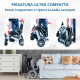 Sedia a rotelle elettrica | Pieghevole | Auton. 17 km | Alluminio | Regolabile | Sicuro e confortevole| Troya | Mobiclinic - Foto 5