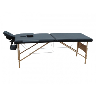 Lettino per massaggio portatile, Poggiatesta, Pieghevole, Alluminio, 186x60 cm, Crema