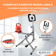 Attrezzatura per bodybuilding | Squat | Glutei | Pieghevole | Manubrio regolabile | Peso max. 100kg | VitalFit | Mobiclinic - Foto 6