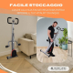 Attrezzatura per bodybuilding | Squat | Glutei | Pieghevole | Manubrio regolabile | Peso max. 100kg | VitalFit | Mobiclinic - Foto 3