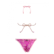 Pack bikini | Reggiseno e slip | Fatto a mano | Magenta e rosa chiaro| Taglia XS | Boa | Quelton - Foto 2