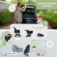 Passeggino per cani|Pieghevole |Ruote freno e 360º|3 accessi |Tendalino| Cestello XXL e portabicchiere |Nero |Zuma| Mobiclinic - Foto 5