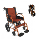 Sedia a rotelle pieghevole | Alluminio | Freno a leva | Poggiapiedi | Braccioli | Arancione | Piramide | Mobiclinic - Foto 1