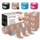 Confezione Kinesiotape | Bendaggio neuromuscolare | 12pz | 5cm X 5 mt | Mobitape | Mobiclinic - Foto 1