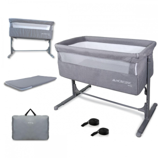 Culla co-sleeping | Altezza regolabile | Apertura laterale | Fino a 15 kg | Borsa per il trasporto | Moon | Mobiclinic