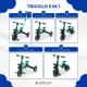 Triciclo 5 in 1 | Evolutivo | Sedile manubrio regolabile |Max 25kg | Leggero | 1 anno e mezzo-5 anni | Blu | Chase | Mobiclinic - Foto 2