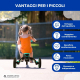 Triciclo 5 in 1 | Evolutivo | Sedile manubrio regolabile |Max 25kg | Leggero | 1 anno e mezzo-5 anni | Blu | Chase | Mobiclinic - Foto 6