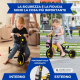 Triciclo 5 in 1 | Evolutivo | Sedile manubrio regolabile |Max 25kg | Leggero | 1 anno e mezzo-5 anni | Giallo | Chase|Mobiclinic - Foto 5