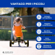 Triciclo 5 in 1 | Evolutivo | Sedile manubrio regolabile |Max 25kg | Leggero | 1 anno e mezzo-5 anni | Giallo | Chase|Mobiclinic - Foto 6