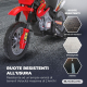 Motocicletta elettrica per bambini|Pulsanti audio|Pulsante di avanzamento|Led|Ruote da allenamento|Batteria|MobiCross|Mobiclinic - Foto 6