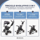 Triciclo 3 in 1 | Evolutivo | Regolabile | Max 25 kg | Da 18 mesi a 5 anni | Leggero | LULU Nero |Mobiclinic - Foto 3