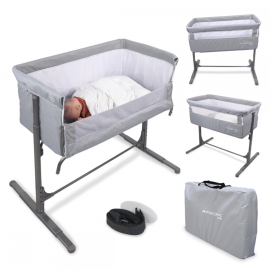 Culla co-sleeping | Altezza regolabile | Apertura laterale | Fino a 15 kg | Borsa per il trasporto | Moon | Mobiclinic