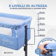 Culla co-sleeping | Altezza regolabile | Apertura laterale | Fino a 15 kg | Borsa | Facile da montare | Moon | Mobiclinic - Foto 5