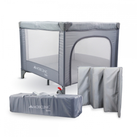 Box e culla | Pieghevole | Portatile | Borsa per il trasporto | Ruote con freni | Sleepland | Grigio | Mobiclinic