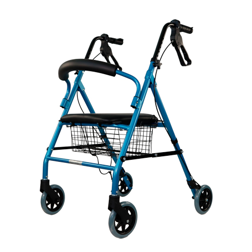 ROLLATOR PER ANZIANI E DISABILI IN ALLUMINIO PIEGHEVOLE - Atos Blu