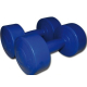 Set van 2 vinyl dumbbells, voor thuis of in de sportschool, sterk en duurzaam - Foto 1