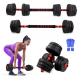 Verstelbare dumbbells met 2 in 1 bar | 20 kg te verdelen | Geleidelijke groei | Gevoerd | ExtenFit | Mobiclinic - Foto 1