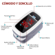 Saturatiemeter | Vinger Pulse Oximeter | OLED scherm | Polsslag ( hartslagfrequentie ) en staafdiagram | PX-02 | Mobiclinic - Foto 5