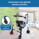 Rollator met 4 wielen | Opvouwbaar en verstelbaar | Mandje en zitting | Blauw | Dehesa | Mobiclinic - Foto 2